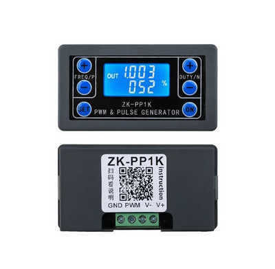 ZK-PP1K kaherežiimiline signaaligeneraator LCD PWM 1-kanaliline 1Hz-150kHz impulsi sagedusega töötsükkel, reguleeritav ruutlaine PWM generaator