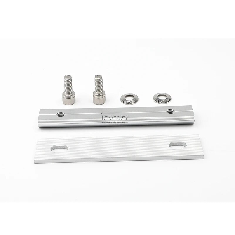 Novi komplet za spajanje tračnica solarnih panela Metalni sklop za solarni sustav za montažu Spajanje i pričvršćivanje solarnih panela na tračnice