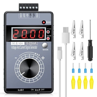 DC 0-10V 0/4-20mA Текущо напрежение Генератор на сигнали USB Интерфейс за захранване Аналогов симулатор за PLC и отстраняване на грешки в панела