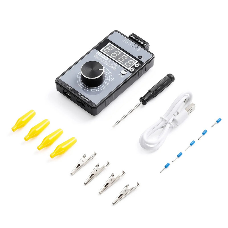 DC 0-10V 0/4-20mA voolupinge signaali generaator USB toiteallika liidese analoogsimulaator PLC ja paneeli silumiseks