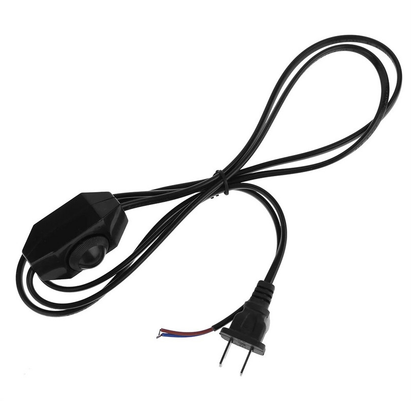 1,8 m/5,9 stopa Preklopni kabel za napajanje Žičani linijski kabel s prekidačem za stolno svjetlo LED svjetiljka Dimer prekidač Kabel za napajanje