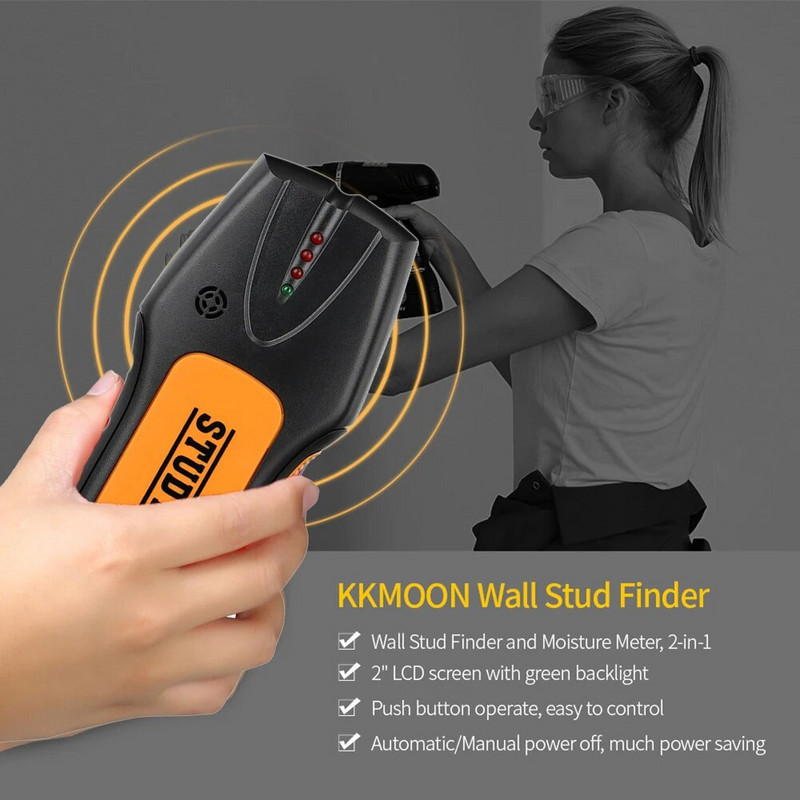 5 viename smeigtukai metalo ieškiklis sienų skaitytuvas kintamosios srovės medienos ieškiklis kabelių laidų gylio sekiklis elektrinis dėžutės ieškiklis sieninis detektorius