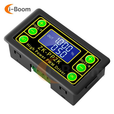 ZK-PP2K tsükli viivitusega ajammoodul PWM mootori regulaatori sageduse töötsükli reguleeritav mooduli impulsi sagedustsükkel 1Hz-150KHz