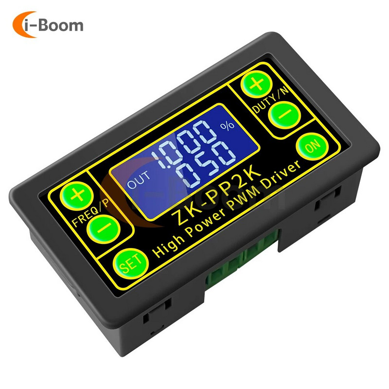 ZK-PP2K tsükli viivitusega ajammoodul PWM mootori regulaatori sageduse töötsükli reguleeritav mooduli impulsi sagedustsükkel 1Hz-150KHz