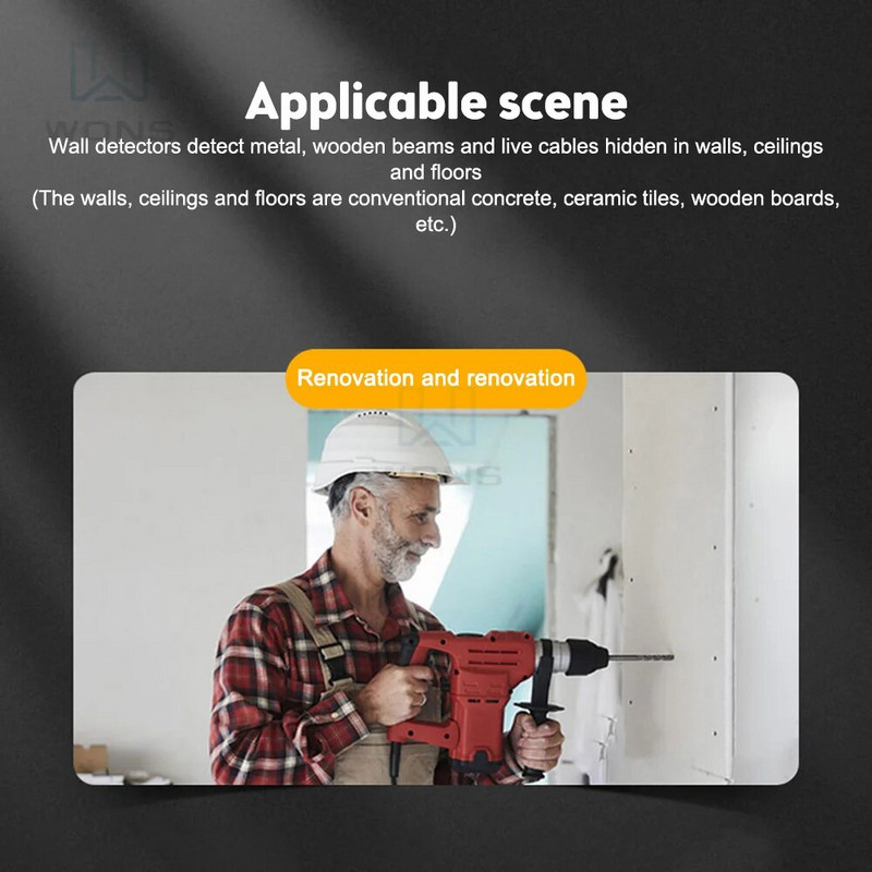 5 u 1 elektronički zidni detektor tražila Višenamjenski ručni detektor metala Stud Wood Finder elektronički mjerni instrument