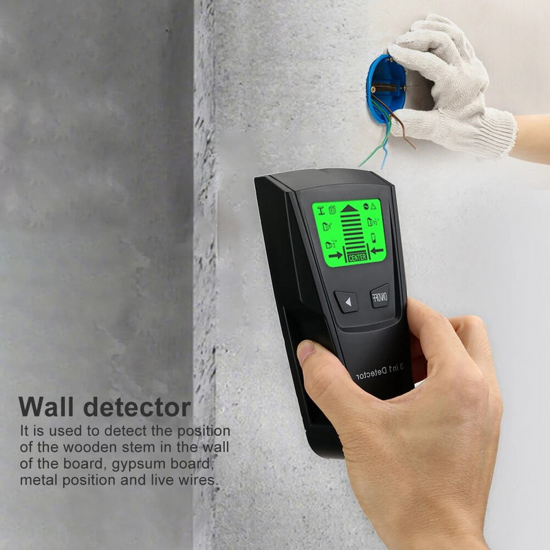 Detektori metala Stud Center Finder Searcher AC Live Wire Detector Wall Scanner