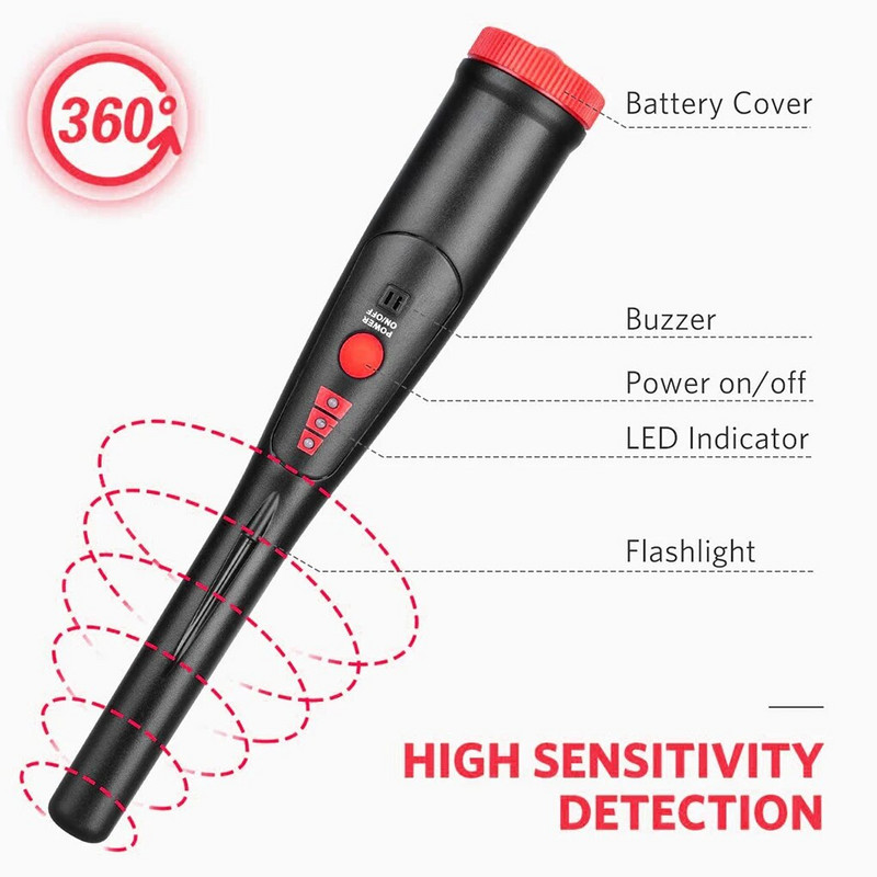 Prijenosni ručni detektor metala MD-770, ručni IP66 vodootporni tražilo za blago, precizno traženje metala visoke osjetljivosti, detektor za traženje metala