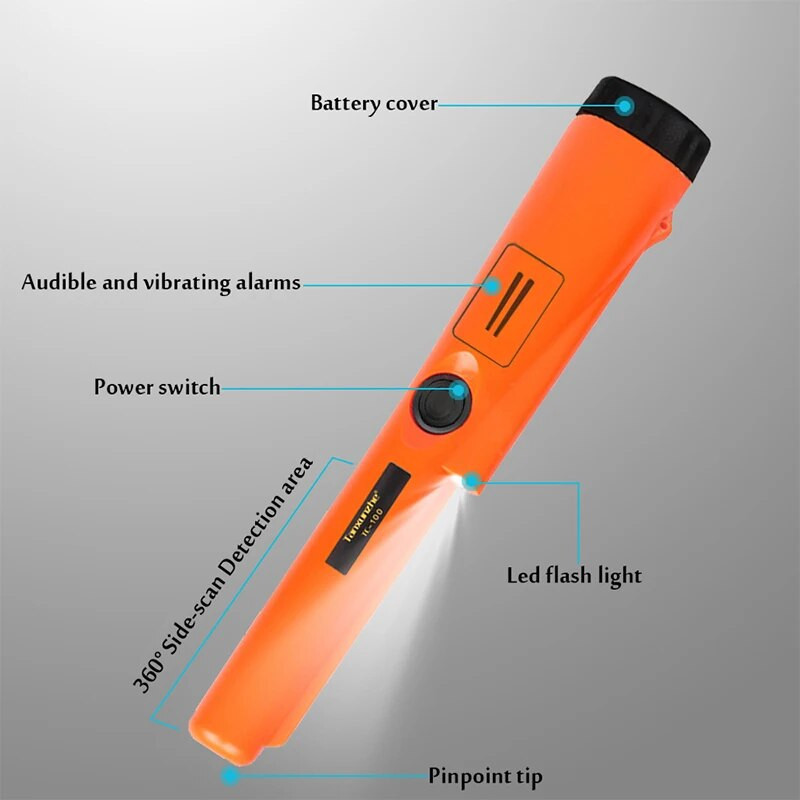 Ručni detektor metala GP pokazivač precizno pozicioniranje na otvorenom IP68 vodootporan prijenosni GP pokazivač detektor metala s narukvicom