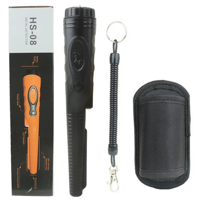 Επαγγελματικός ανιχνευτής μετάλλων HS08 Ισχυρός αδιάβροχος δείκτης καρφίτσας Τρεις λειτουργίες ανίχνευσης με φακό LED καλύτερο από το GP POINTER