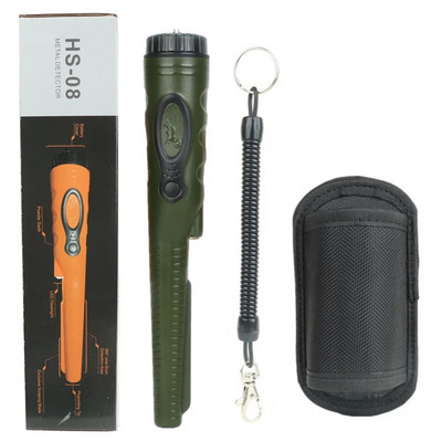 Επαγγελματικός ανιχνευτής μετάλλων HS08 Ισχυρός αδιάβροχος δείκτης καρφίτσας Τρεις λειτουργίες ανίχνευσης με φακό LED καλύτερο από το GP POINTER