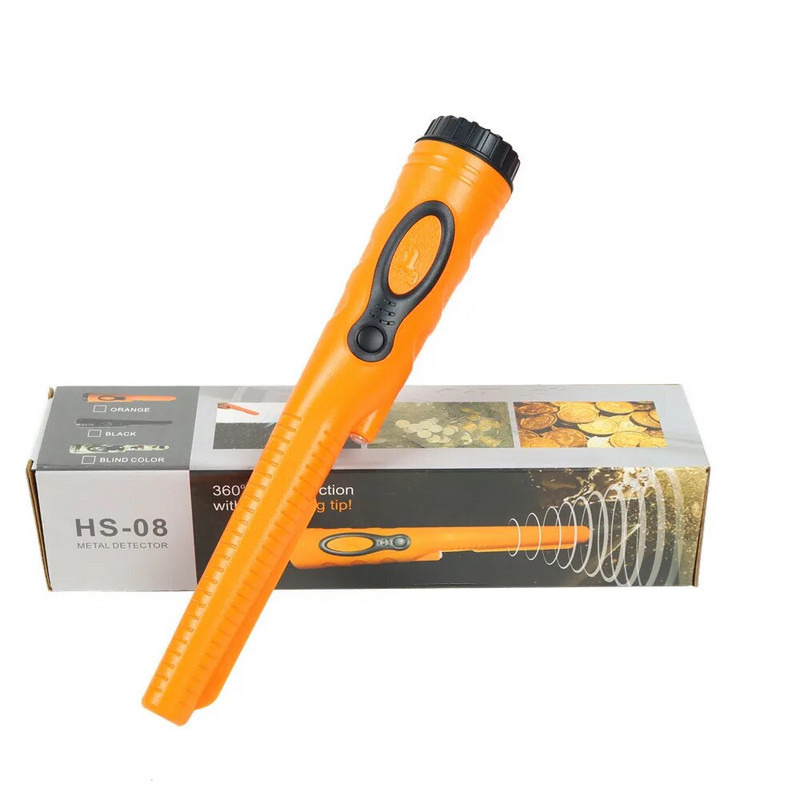 Επαγγελματικός ανιχνευτής μετάλλων HS08 Ισχυρός αδιάβροχος δείκτης καρφίτσας Τρεις λειτουργίες ανίχνευσης με φακό LED καλύτερο από το GP POINTER