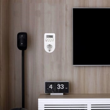 Ψηφιακός διακόπτης χρονοδιακόπτη European Plug Πρίζα χρονοδιακόπτη κουζίνας 220VAC 50Hz 10A 2200W Προγραμματιζόμενη ηλεκτρονική πρίζα χρονισμού Smart Home