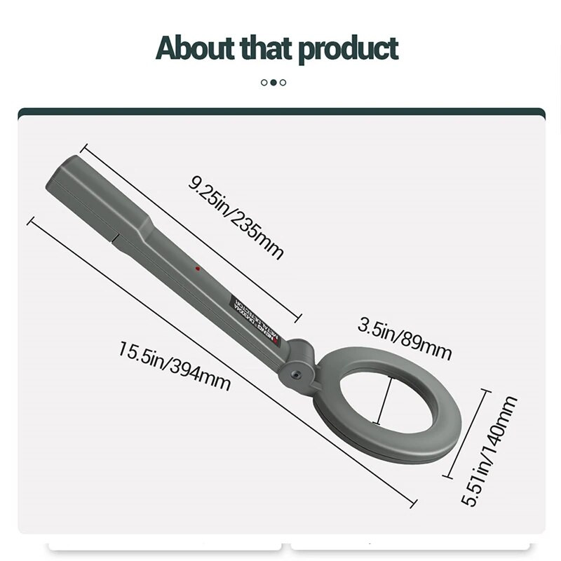 Didelio jautrumo metalo skenavimo detektorius Profesionalus aukso detektorius su LCD lobių ieškotoju metalo smeigių ieškikliu metalo ieškikliu