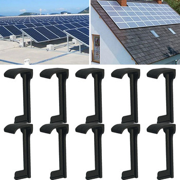 10/30Pcs 35mm ηλιακό πάνελ Κλιπ αποστράγγισης νερού Φωτοβολταϊκό πάνελ Wwater Guide Clip Auto Remove Water Dust Solar Power Supplies