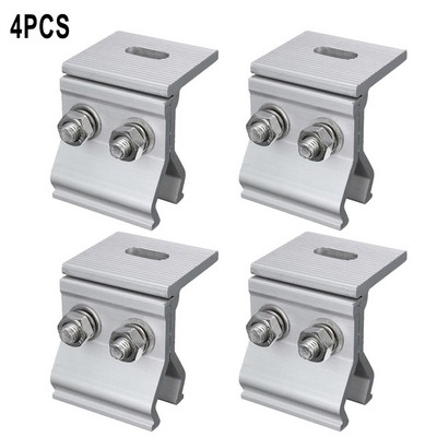 Nosači za montažu solarnih panela Montaža na ravni krov, fotonaponska stezaljka za pričvršćivanje za auto RV, kuća, čamac, solarni PV nosač od aluminijske legure