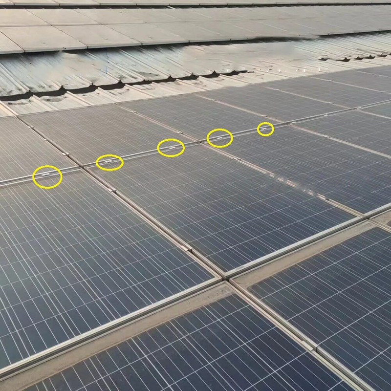 Paket od 10 okvira solarnog panela Stezaljke za odvod vode ASA materijal Kopča Vodilica za vodu Rub okvira solarnog panela Montaža stezaljke za čišćenje