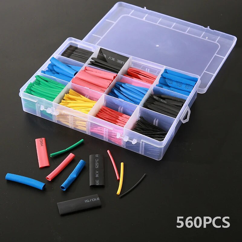 Komplet od 750/280/560 kom. Komplet termoskupljajuće cijevi Skupljanje Razni poliolefinski izolacijski omotač Komplet cijevi 2:1 Vodootporni omotač cijevi