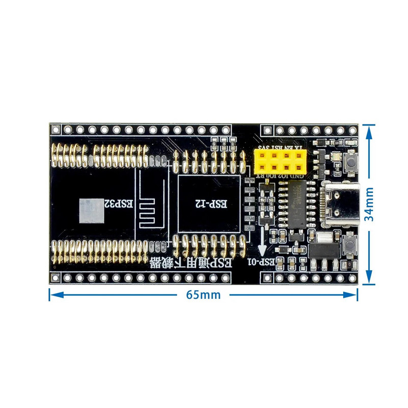 ESP8266 ESP-WROOM-32 ESP32-WROVER Razvojna ploča Testni programator Socket Downloader za ESP-01 ESP-12F ESP-07S ESP-12S ESP32