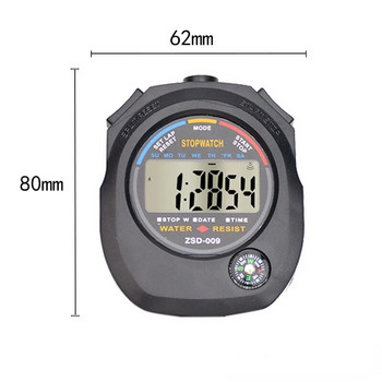 Χρονόμετρο χειρός τσέπης χρονόμετρο Επαγγελματικό ψηφιακό αθλητικό χρονόμετρο LCD χρονόμετρο χρονοδιακόπτη χρονοδιακόπτη Cronometro