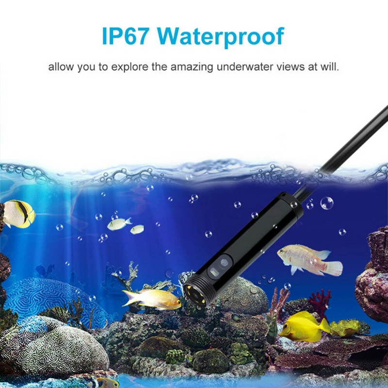 5,5 mm 7 mm endoskopas 3 viename USB / mikro USB / C tipo reguliuojamas boreskopas, lanksti tikrinimo kamera, atspari vandeniui, skirta Android išmaniajam telefonui