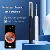 Bețișoare vizuale inteligente pentru urechi Endoscop Pick pentru urechi de înaltă precizie Mini cameră pentru curățarea urechilor Otoscop Instrument de îndepărtare a ceară de urechi de înaltă precizie