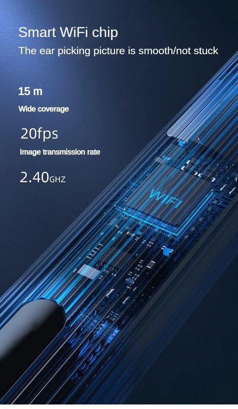 Išmanieji vizualiniai ausų lazdelių endoskopas didelio tikslumo ausų krapštukas mini kamera Otoskopas ausų valiklis didelio tikslumo ausų vaško šalinimo įrankis