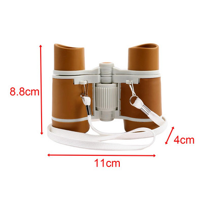 Binoclu junglă Lupă portabilă pentru copii Jucărie de mărire Telescop rezistent la șocuri pentru vânătoare Cadouri pentru drumeții de aniversare