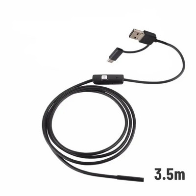 8 mm leća Kamera Endoskop 1200P IP68 2M Tvrda fleksibilna cijev Mirco USB Type-C Boroskop Video pregled za Android endoskop