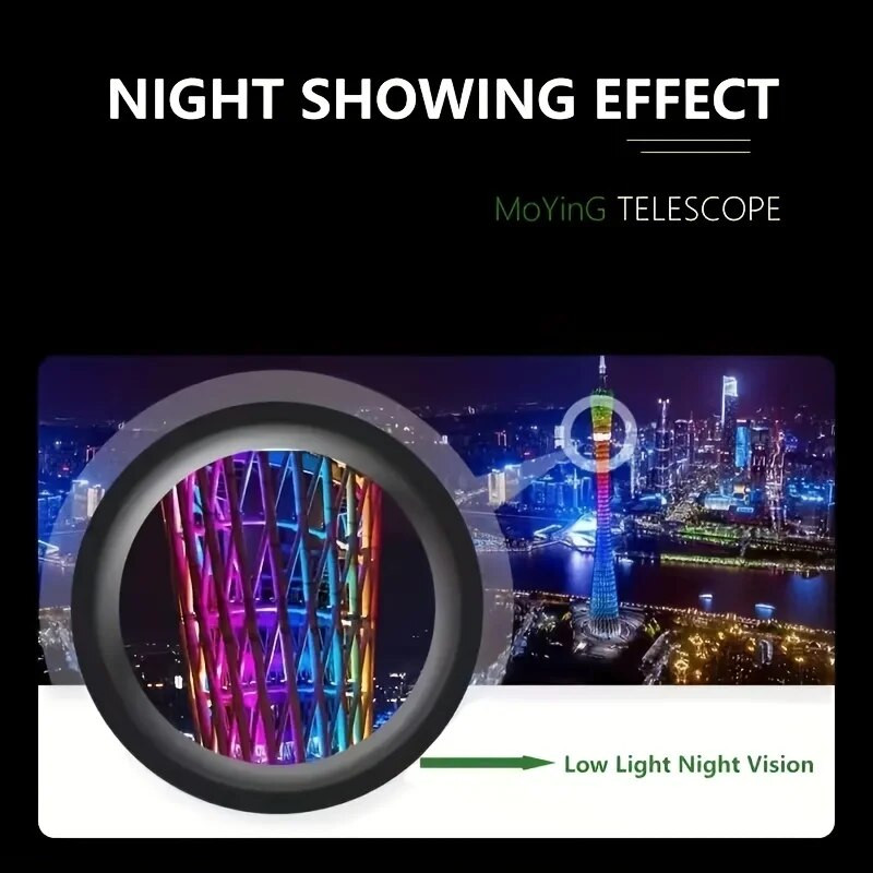 2000x25 Monokular dugog dometa, noćni domet, 12X HD povećanje, 3,6 inča Dodatak za lov za kampiranje Snažan mini telefonski teleskop