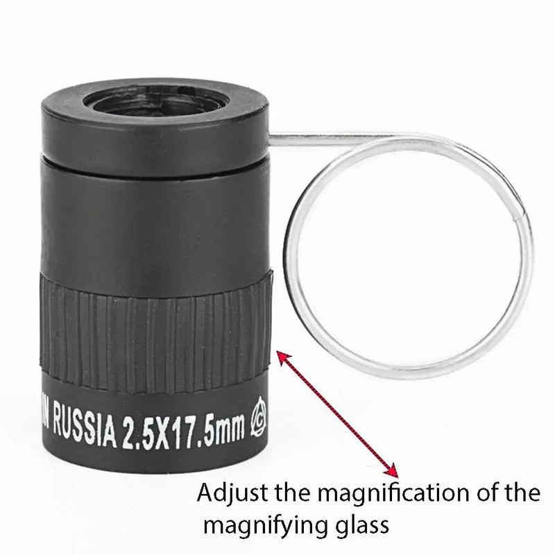 Taktički monokularni teleskop Najminijaturniji 2,5x17,5 mm Agent Ultra minijaturni ručni teleskop s kopčom za prste za lovni turizam