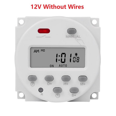 Gaqqee 1 sekundni interval 12V 24V 110V 220V Digitalni LED tajmer prekidač 7 dana tjedno programabilni programator vremenskog releja CN101S