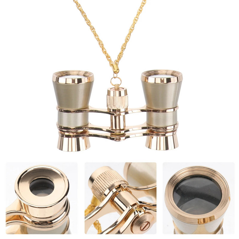 3X25 Dalekozor Operni dalekozor Lanci Dalekozor velike snage Vintage stil Lorgnette Kazališne naočale Odrasli Djeca Žene Koncert