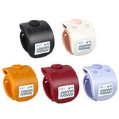 Mini digital LCD electronic inel pentru deget Contor de mână multifuncțional cu 6 cifre Contoare reîncărcabile pentru rugăciune Clicker