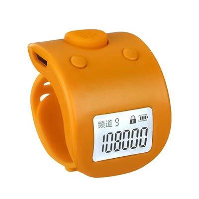 Mini digital LCD electronic inel pentru deget Contor de mână multifuncțional cu 6 cifre Contoare reîncărcabile pentru rugăciune Clicker