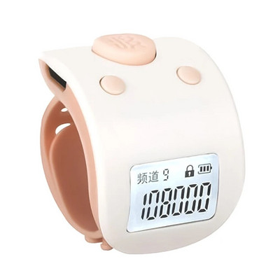 Mini digital LCD electronic inel pentru deget Contor de mână multifuncțional cu 6 cifre Contoare reîncărcabile pentru rugăciune Clicker