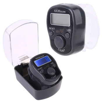 LED Finger Tally Counter Digital Electronic Tasbeeh Counters Lap Track Handheld Clicker with Ring Digits Display Δώρο