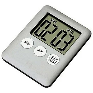 Nou 1 buc 7 culori super subțire LCD cu ecran digital temporizator de bucătărie pătrat de gătit numărătoare inversă ceas cu magnet cu alarmă