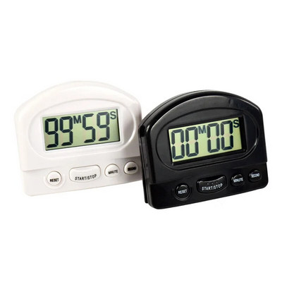 Magnet Digital Ouă Timp de gătit Cronometru Numărătoare inversă Mic Mini LCD Electronic Drăguț Bucătărie Alergare Exercițiu Ceas cu alarmă Negru Alb