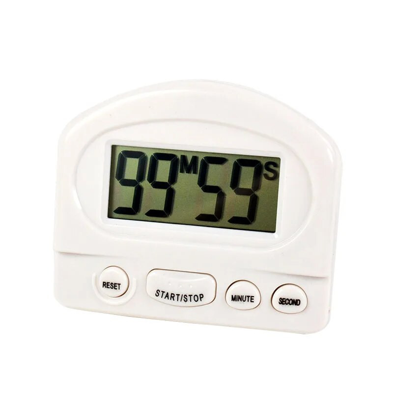 Magnetinis skaitmeninis kiaušinio kepimo laiko laikmatis Atgalinis laikmatis Mažas mini LCD elektroninis mielas virtuvės bėgimo pratimas žadintuvas juodai baltas