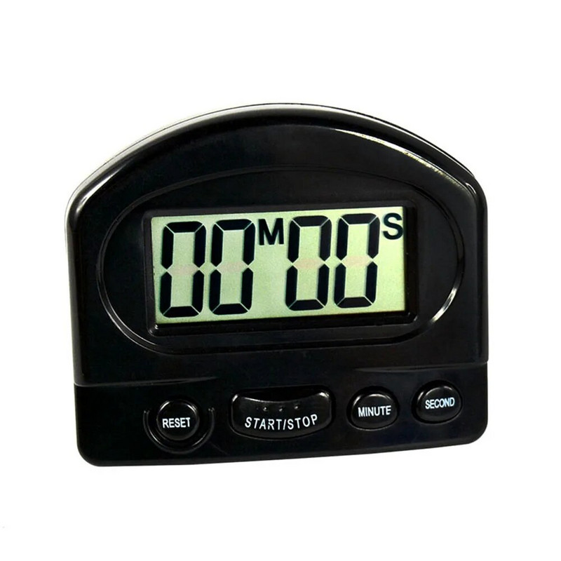 Magnetinis skaitmeninis kiaušinio kepimo laiko laikmatis Atgalinis laikmatis Mažas mini LCD elektroninis mielas virtuvės bėgimo pratimas žadintuvas juodai baltas