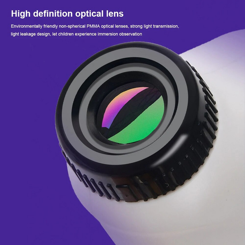 Rankinio kišeninio mikroskopo rinkinys 60-120x laboratorinis mikroskopas su LED lempute, baterija Maitinimo mokslų mikroskopas su telefono laikikliu vaikams