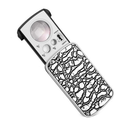 Izvlačna lupa za nakit Povećalo 30X 60X 90X LED osvijetljena lupa za oči s UV svjetlom Za nakit Dijamanti Dragulji Kovanice Marke Kamenje