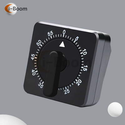 60 de minute Cronometru de bucătărie Număr pătrat Alarma pentru gătit somn Temporizador Ceas Cronometru mecanic Alarma Jos Întâlnire de birou