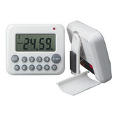 Temporizator electric digital LCD, sport, școală, bucătărie, bucătărie, gătit, numărătoare inversă cu 12 taste, ceas cu alarmă magnetică, cafea, stopcontact