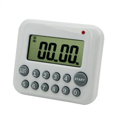 Temporizator electric digital LCD, sport, școală, bucătărie, bucătărie, gătit, numărătoare inversă cu 12 taste, ceas cu alarmă magnetică, cafea, stopcontact
