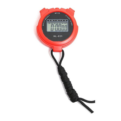 Cronometru digital Calendar Lap Training Fitness Display LCD Cronometru Sport în aer liber Ceas cu alarmă Cronometru de alergare cu șir