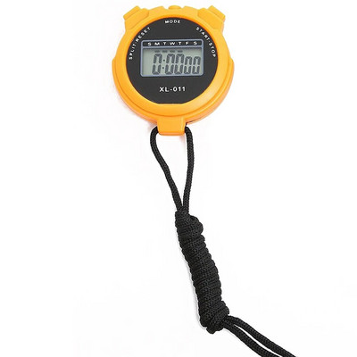 Cronometru digital Calendar Lap Training Fitness Display LCD Cronometru Sport în aer liber Ceas cu alarmă Cronometru de alergare cu șir