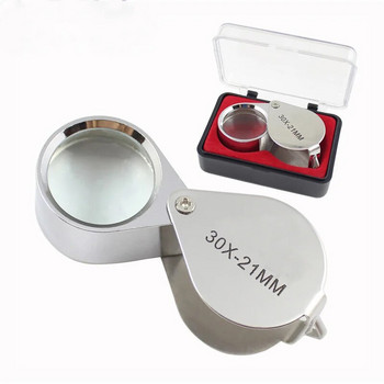 10x 20x 30x Jewelry Diamond Loupe Magnifier Εργαλείο Μεγεθυντικός φακός Eye Μεγεθυντικός φακός Εξοπλισμός Triplet Jewelers Eye Triplet Glass