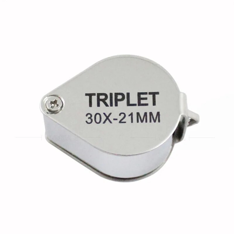 10x 20x 30x Nakit Dijamantna lupa Alat za povećalo Povećalo za oko Povećalo Oprema Trostruko staklo za draguljare Trostruko oko