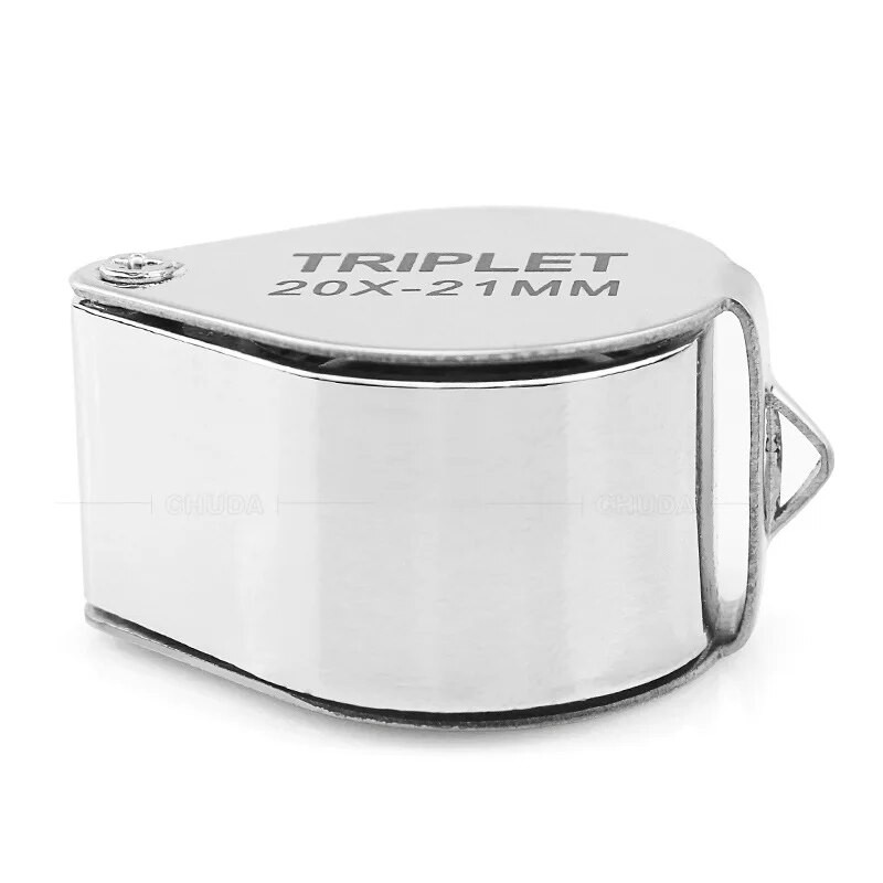10x 20x 30x Nakit Dijamantna lupa Alat za povećalo Povećalo za oko Povećalo Oprema Trostruko staklo za draguljare Trostruko oko